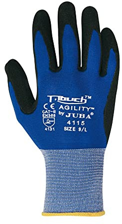 Juba - Guante nylon spandex palma nitrilo t-touch talla 7
