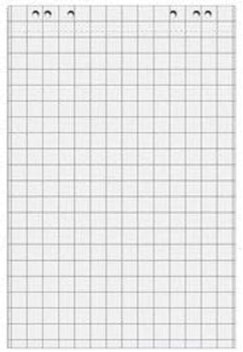 Maul Flipchart Papier (5 Stück) | kariertes Papier für Flipchart | vorhandene Lochung zum direkten Aufhängen | ideal zum Schreiben und Präsentieren im Büro und Konferenzräumen | Weiß