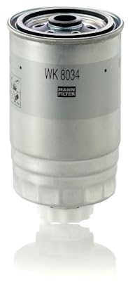 MANN-FILTER, WK 8034 Kraftstofffilter | Für PKW, Schutz des Kraftstoffsystems, Injektorschutz, Zuverlässige Kraftstoffversorgung, Echte OE-Technologie