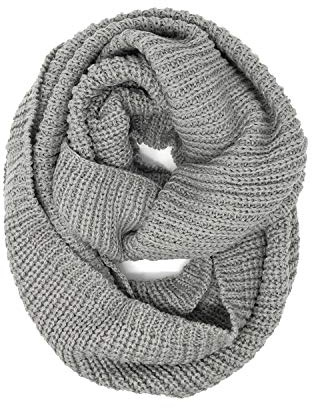 Wrapables Thick Knitted Winter Warm Infinity Scarf - Grey_1
