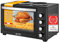 TZS First Austria Mini forno con piastre di cottura | 45 litri di capacità, 3200 W, ricircolo d'aria, max 230 °C | teglia, spiedino, griglia, illuminazione interna | compatto per campeggio, dormitorio