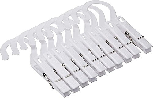 Fox Run Laundry Hook/Clips Clothespin Hangers Pins Set 10 Rack Organizer (2Pack)