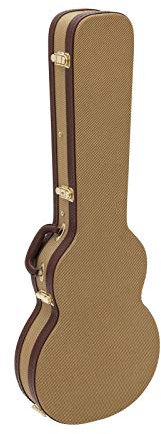 DIMAVERY Form-Case E-Gitarre LP, tweed | Case für E-Gitarren in LP-Form