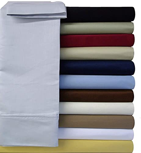 Super Single Solid Ivory Microfiber Attached Waterbed Sheets Set with Pole Attachment.Pole not Included