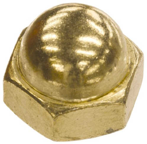 The Hillman Group 850 Brass Acorn Nut 1/4-20 in. 20 Pack