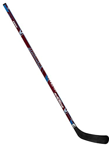 Franklin Sports NHL Colorado Avalanche Team 48-Inch Vinyl Hockey Stick (Right), Junior, Red