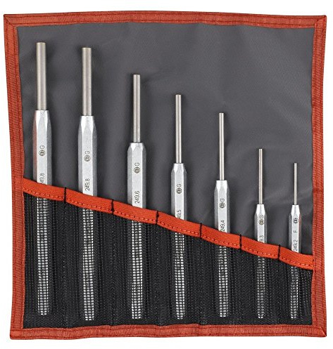 Facom - Jeu de Chasse-Goupilles - 251A.JT9 - Jeux d'Outils de Frappe - Kit Outillage - Pose ou Extraction d'un Élément Bloquant - Matériau Robuste et Durable - Présentation en Trousse