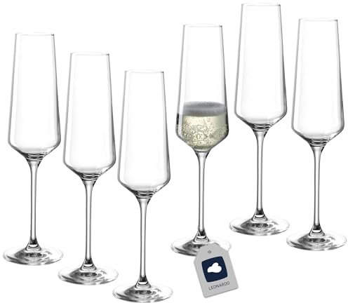 Leonardo 014788 - Set di 6 calici per Spumante Puccini, Trasparente