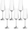 Leonardo 014788 Puccini Set de 6 Flûtes à Champagne Verre Transparent