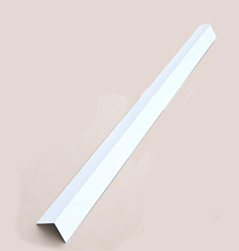 Aluminium Winkelblech 150x150 mm Weiß RAL 9010 | 0,8 mm stark | 2 m Länge | UV-beständig mit Schutzfolie | Dachblech Kantblech Abschlussblech Fassadenblech