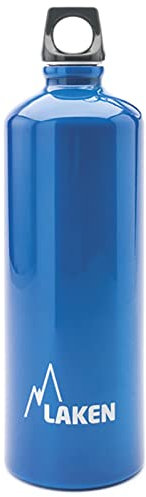 Bottiglia d'acqua Laken Futura bocca stretta tappo a vite con anello, 1L, Blu