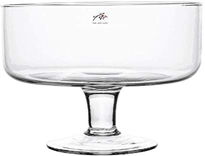 Glasschale BOWL ON FOOT Glas Schale Kelch 17,5 cm, Ø 24 cm