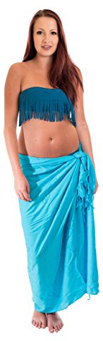 Ciffre Sarong Pareo Wickelrock Strandtuch Lunghi Dhoti Schlicht Blickdicht Einfarbig Stickerei Uni Grau Grün Blau Rot Lila Braun Türkis Fuchsia Orange Pink