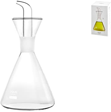 Olje- och vinägerdispenser för hemmet, glas, transparent