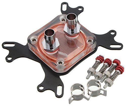 BephaMart - Blocco di raffreddamento ad acqua per CPU Waterblock da 50 mm, base in rame