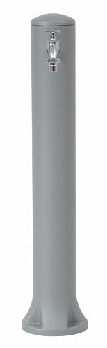 GARANTIA Rondo Wasserzapfsäule steingrau inkl. Chrom-Auslaufhahn