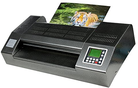 r & b Laminiersysteme SKY335R6 - Laminator, Profi-Laminiergerät mit erhöhter Arbeitsbreite in schwerer Metallausführung, 6 beschichteten Walzen, A3
