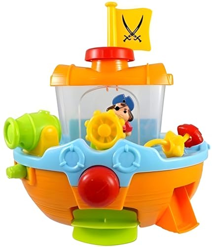 Bateau Pirate Bateau & Eau Cannon Bébé Bain Play Temps Eau Jouet Amusant