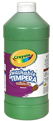 CRAYOLA Grüne waschbare Tempera-Farbe, 800 ml