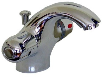 Kirchhoff 10384 W-48 Einhebel Thermostat Waschtisch Armatur inkl. Exenter Chrom