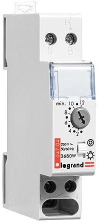 Minuterie modulaire multifonctions 230V~ 50Hz et 60Hz - sortie 16A 250V~ - 1 module