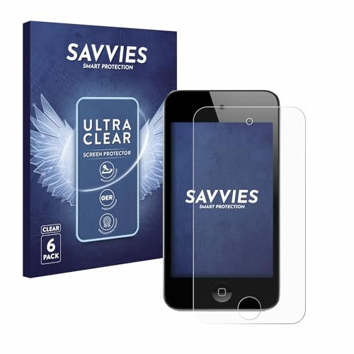 savvies Protection Ecran pour Apple iPod Touch (4ème Gen.) (6 Pièces) - Film Protection Ultra Clair