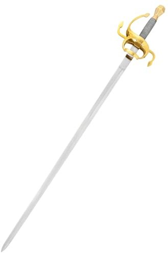 Battle-Merchant Rapier Replik aus dem 17. Jahrhundert, Stahl handgeschmiedet
