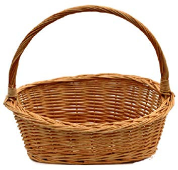 Präsentkorb, Weidenkorb, Geschenkkorb, Körbchen, Natur - Größe M (37x30x34)