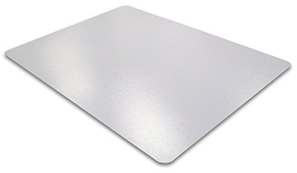 Floortex Bodenschutzmatte | Bürostuhlunterlage | 120 x 75 cm | aus phthalatfreiem Vinyl | transparent | rechteckig | TÜV zertifiziert | für harte Böden