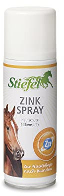 Stiefel Spray di Zinco per Cavalli – Spray Protettivo per la Pelle di Alta qualità con ossido di Zinco per Copertura ferita, Strato Protettivo Traspirante, Supporta la rigenerazione della Pelle – 200
