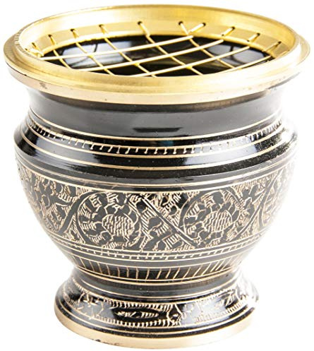 Berk KH-515-L Räucher-Zubehör - Netzräuchergefäß, schwarz/Gold