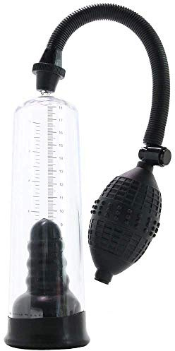 Rookie Penis Pump - Penispumpe - schwarz / transparent - ca. 20 cm