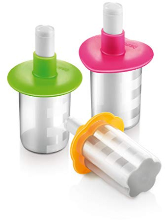 Tescoma Bambini EIS-Sandwich-Stempel aus Kunststoff, Mehrfarbig, 3-teilig