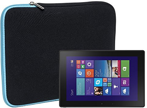 Slabo Tablet Tasche Schutzhülle für Dell Venue 10 Pro Hülle Etui Case Phablet aus Neopren – TÜRKIS/SCHWARZ