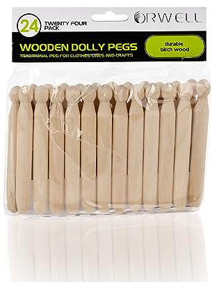 Orwell Wooden Dolly Peg 24 Pack
