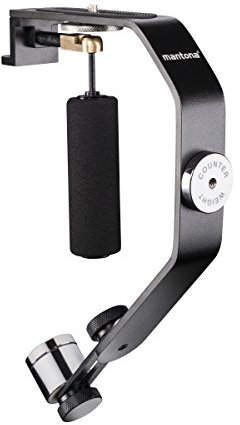 Mantona Steadycam for action cams SUCH AS Rollei, GoPro Hero 2/3 / 3+ / 4, Qumox, Easypix, Actionpro X7 and many more (1/4 inch thread, stabilised shooting, small dimensions, incl. counterweight)