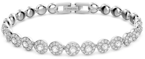 Swarovski Braccialetto Angelic, bianco, Placcatura rodio