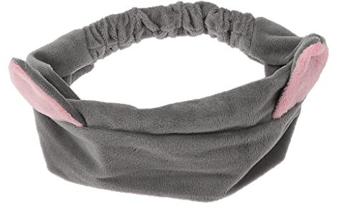 Fascia per padiglione auricolare, con orecchie di gatto, per trucco, lavaggio del viso, doccia