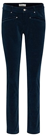 Brigitte von Boch Femme - Maxton Pantalon en Velours côtelé en Style Jodhpur - Bleu Marine, Größe Mode 34-44 M1:46