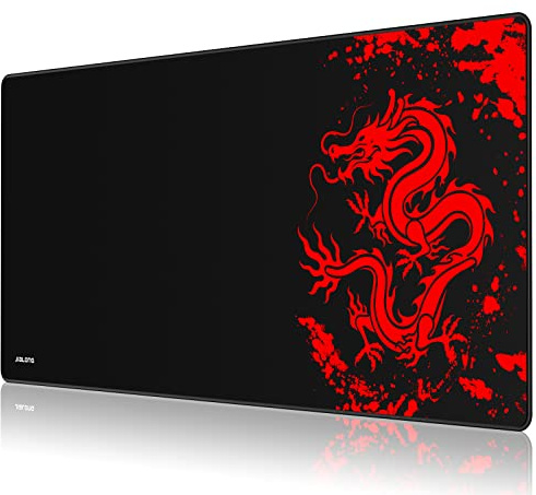 JIALONG Tapis de Souris Gaming Mousepad XXL Grand sous Main Bureau 900x400mm Mouse Pad avec Une Surface en Tissu Lisse, Une précision et Une Vitesse améliorées, conçu pour Le Joueur