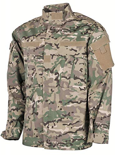 MFH Hombres US ACU Ripstop Campo Chaqueta Operation Camo tamaño M