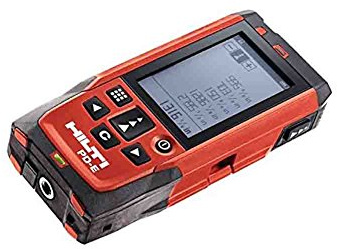 Hilti 2062051 PD-E Laser (1 mW, 635 nm, Class 2, Class II )Range Meter with Soft Case