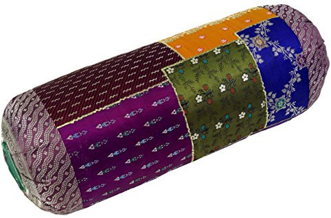 GURU SHOP Patchwork Nackenrolle, Sofakissen 50 cm - Patchwork