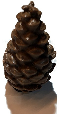 AllCachedUp Geocache Geocaching Plastic Small Sized Pine Cone Container Pine Cone Cache 5 cm
