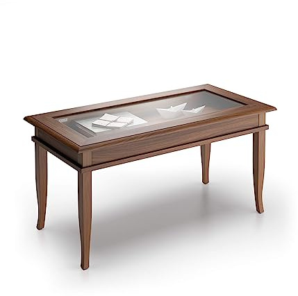 Mobili Fiver, Classico Coffee table, Canaletto Walnut, Made In Italy