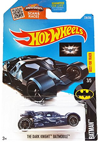 Hot Wheels 2016 Batman The Dark Knight Batmobile 228/250, Blue