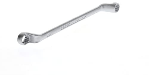 GEDORE Doppelringschlüssel, SW 16+17 mm, gekröpft, 5° abgewinkelt, dünn, 12-kant, UD-Profil, Schraubenschlüssel, 2 16X17
