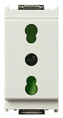 Vimar Presa 2Pcon T 16A P17/11, Bianco