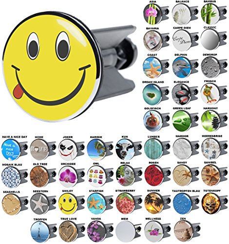 Sanilo Waschbeckenstöpsel Smiley, viele schöne Stöpsel für das Waschbecken zur Auswahl, hochwertige Qualität