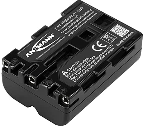 ANSMANN 5044503 Li-Ion 7.4V Camera Battery Replacement For NP-FM500H [Pack of 1] Compatible with Sony Cameras - 5 Year Warranty, Black